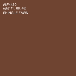 #6F4430 - Shingle Fawn Color Image